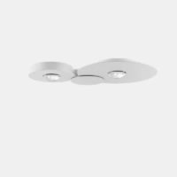 Lodes Bugia Double LED-Deckenleuchte weiss