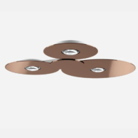 Lodes Bugia Mega LED-Deckenleuchte Bronze glänzend