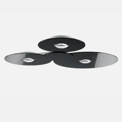 Lodes Bugia Mega LED-Deckenleuchte schwarz glänzend