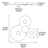 Lodes Bugia Triple LED-Deckenleuchte – Bild 11