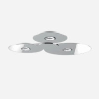 Lodes Bugia Triple LED-Deckenleuchte chrom