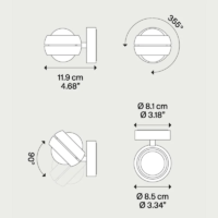 Lodes Nautilus Mini LED-Wandleuchte – Bild 14