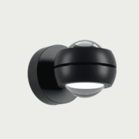 Lodes Nautilus Mini LED-Wandleuchte schwarz matt