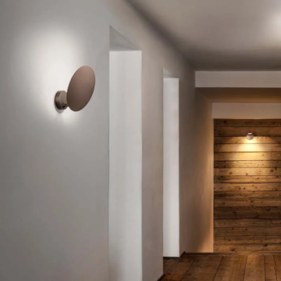 Lodes Puzzle round single LED-Wandleuchte