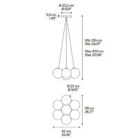 Lodes Random Cloud 7 Pendelleuchte, 7-flammig Ø 23 cm – Bild 10