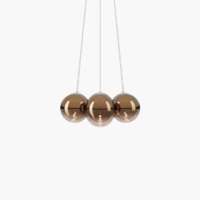 Lodes Random Cloud 7 Lights LED-Pendelleuchte Ø 23 cm glossy bronze