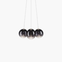 Lodes Random Cloud 7 Lights LED-Pendelleuchte Ø 23 cm glossy smoke