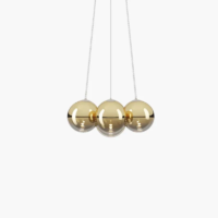 Lodes Random Cloud 7 Lights LED-Pendelleuchte Ø 23 cm gold