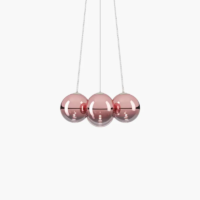 Lodes Random Cloud 7 Lights LED-Pendelleuchte Ø 23 cm Rose Gold