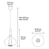 Lodes Sky-Fall Large LED-Pendelleuchte Ø 36 cm – Bild 13
