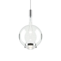 Lodes Sky-Fall Round Medium LED-Pendelleuchte Clear