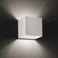 Lodes Laser 10×10 LED-Wandleuchte weiss matt