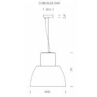 Nemo Lorosae Pendelleuchte Ø 40 cm – Bild 14
