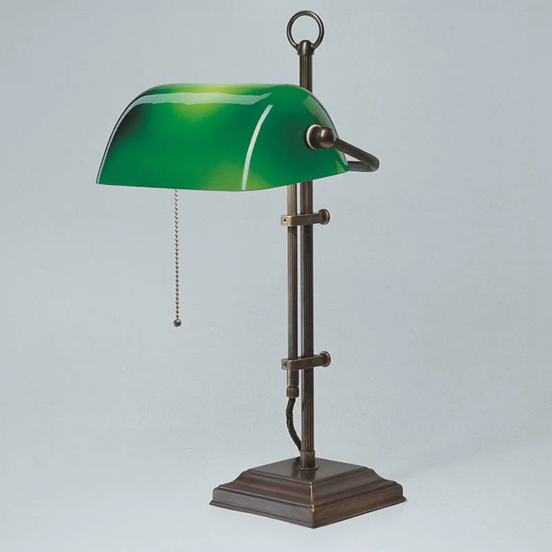 BERLINER MESSINGLAMPEN Bankerleuchte W2-99 gr A