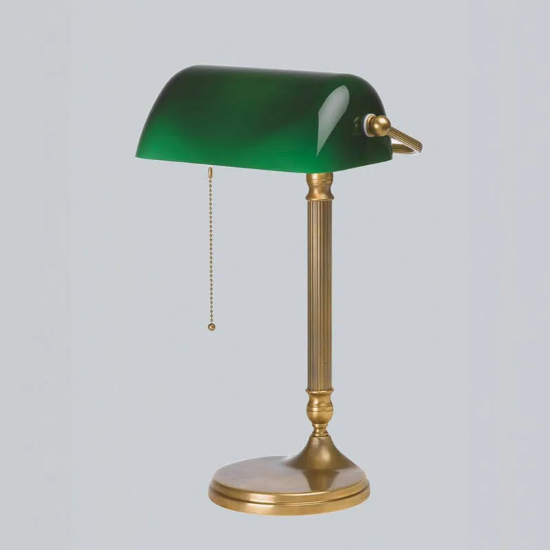 BERLINER MESSINGLAMPEN Bankerleuchte W7-99 gr B