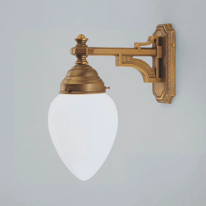 BERLINER MESSINGLAMPEN A84-123 op B Wandleuchte