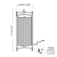 Bover Kando P/111 Indoor Bodenleuchte – Bild 8