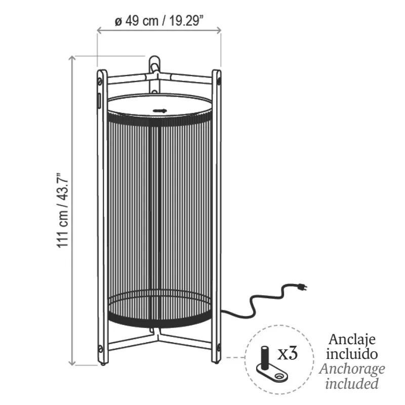 Bover Kando P/111 Outdoor Bodenleuchte – Bild 6