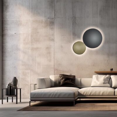 Knapstein Astra 60 LED-Wand- und Deckenleuchte im Wohnraum Ambiente