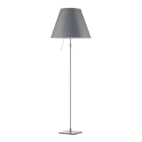 Luceplan Costanza Stehleuchte Alu mit Dimmer Betongrau