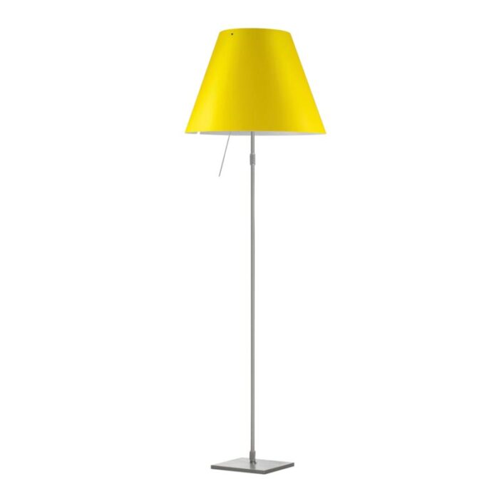 Luceplan Costanza Stehleuchte Alu mit Dimmer Kanariengelb