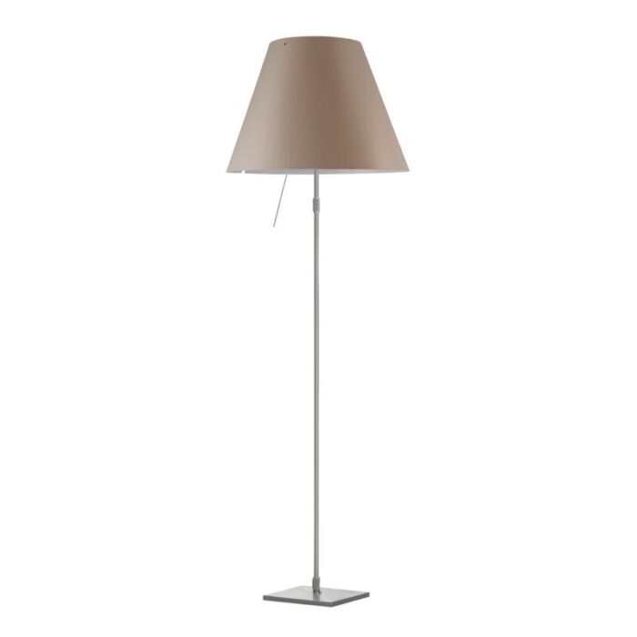 Luceplan Costanza Stehleuchte Alu mit Dimmer Nougat