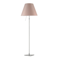 Luceplan Costanza Stehleuchte Alu mit Dimmer Puder