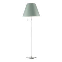 Luceplan Costanza Stehleuchte Alu mit Dimmer Seegrün