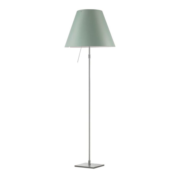 Luceplan Costanza Stehleuchte Alu mit Dimmer Seegrün