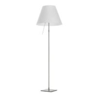 Luceplan Costanza Stehleuchte Alu mit Dimmer weiss