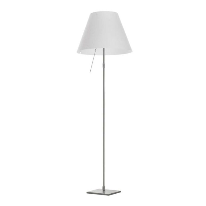 Luceplan Costanza Stehleuchte Alu mit Dimmer weiss
