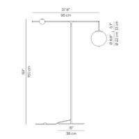 Luceplan Malamata Stehleuchte mit Dimmer – Bild 5