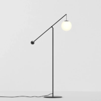 Luceplan Malamata Stehleuchte mit Dimmer Schwarz matt