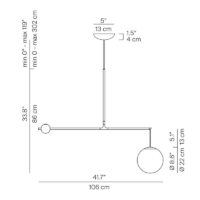 Luceplan Malamata Pendelleuchte Ø 22 cm – Bild 4