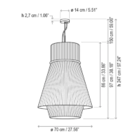 Bover Folie S/70.2 Pendelleuchte – Bild 5