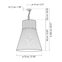 Bover Folie S/70 Pendelleuchte – Bild 5