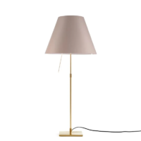 Luceplan Costanza Tischleuchte Messing mit Dimmer Puder