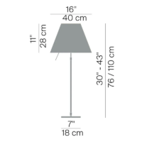 Luceplan Costanza Tischleuchte Messing mit Dimmer – Bild 14