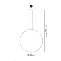 Vibia Circus Solo 0187 LED-Pendelleuchte Ø 40 cm – Bild 6