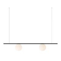 Vibia Circus Solo 0193 LED-Pendelleuchte schwarz
