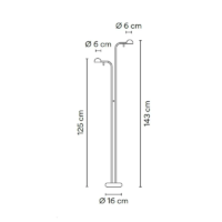 Vibia Pin 1670 LED-Stehleuchte – Bild 8