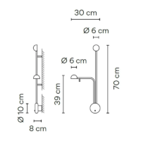 VIBIA Pin LED-Wandleuchte 1685 – Bild 6