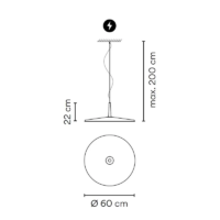 Vibia Skan 0275 LED-Pendelleuchte Ø 60 cm – Bild 8