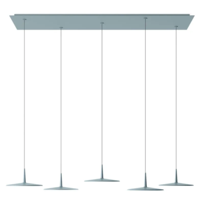 Vibia Skan 0282 LED-Pendelleuchte 5-flammig Blau