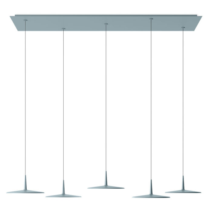 Vibia Skan 0282 LED-Pendelleuchte 5-flammig Blau