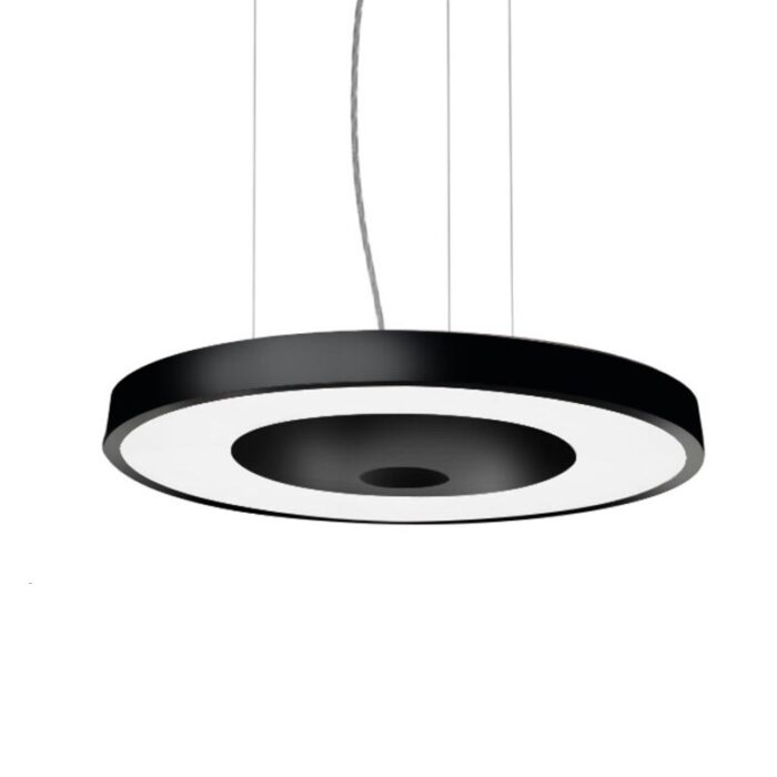 Belux disk LED-Pendelleuchte schwarz