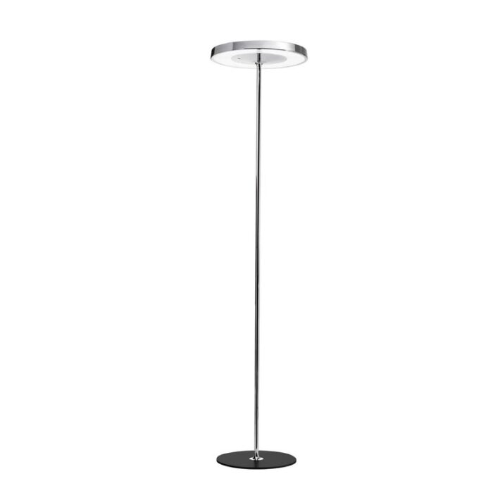 Belux disk LED-Stehleuchte Chrom