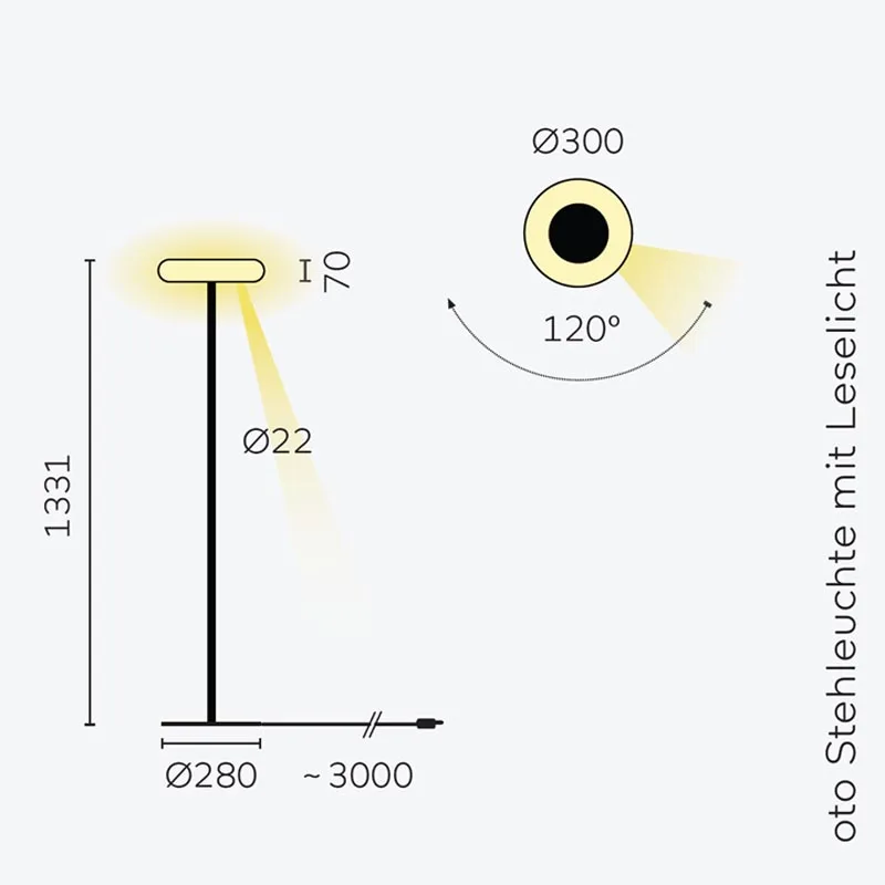 Belux Oto 01 LED-Leseleuchte Ø 30 cm – Bild 15