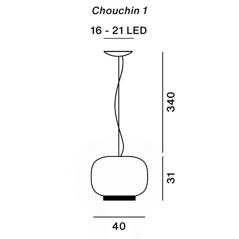 Foscarini Chouchin Reverse 1 LED-Pendelleuchte – Bild 5