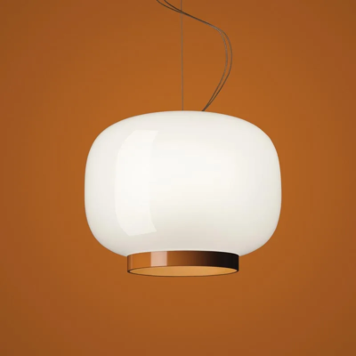 Foscarini Chouchin Reverse 1 LED-Pendelleuchte weiss orange